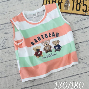 Áo thun sát nách phối lưới sọc gia đình gấu hạnh phúc mát mẻ cho bé gái. size 130-180, tương ứng bé 24-46kg, </Br>
* thun cotton 100%, sọc dệt mềm mại, mát mẻ, co dãn tốt </Br>
* From áo croptop, sau lưng phối lưới, hình in sắc nét gia dình 3 chú gấu hạnh phúc </Br>
* Hàng quảng châu cao cấp, 100% như hình , thích hợp kết hợp quần short jean, quần jogger cho bé di chơi... </Br>
Bảng size tham khảo </Br>
1430: 23-28kg </Br>
150: 27-31kg </Br>
160: 31-34kg </Br>
170: 35-39kg </Br>
180: 40-46kg </Br>
