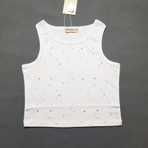Áo thun cotton sát nách form croptop mát mẻ cho bé gái mùa hè. size 1-14 tương ưng bé 8-40kg </Br>
Chất liệu thun cotton mềm mát, co dãn, thấm hút mồ hôi </Br>
Kiếu áo croptop, bé mặc kết hợp váy thun, quần short, legging đều duoc </Br>
bảng size tham khảo, bé nào có chiều cao hoac không thích ngắn có thể trừ hao 1-2 size </Br>
1: 7-9kg </Br>
2: 9-11kg </Br>
3: 11-13kg</Br>
4: 14-16kg</Br>
5: 15-17kg </Br>
6: 16-18kg </Br>
7: 17-19kg </Br>
8: 18-21kg </Br>
9: 20-23kg </Br>
10: 24-27kg </Br>
11: 27-30kg </Br>
12:30-33kg </Br>
13; 33-36kg </Br>
14: 36-40kg

