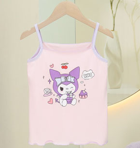 Áo thun cotton 2 dây mát rượi mùa hè in họa tiết gấu luromi dễ thương. size 110-150 cho bé 2-7 tuổi, 13-30kg </br>
Chất liệu thun cotton co dãn 4 chiều, ,mềm mại, mát mẻ cho mùa hè, in họa tiết melody kuromi mà các bé yêu thích</br>
From áo 2 dây xinh xan và mát mẻ cho con gái mặc nhà, đi học di chơi , kết hợp quần hay váy dểu xinh xắn đáng yêu</br>
hàng QC cao cấp 100% như hình </br>
Bảng size tham khảo </br>
110: 13-16kg </Br>
120: 16-19kg </br>
130: 19-22kg </br>
140: 22-25kg </br>
150: 26-30kg
