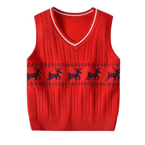 ÁO len gile dệt kim tuần lộc mềm mại và ấm áp  cho bé trai và gái. size 90-140 tuong ứng bé 10-35kg, </br>
Chất liệu vải len gile mềm mại, co dãn, ấm áp </br>
Họa tiết tuần lộc dễ thương (màu tuan lộc đen hoac trắng tùy size ) bé mặc noel, tết hay quanh nam giữ ấm dều dẹp </br>
màu đỏ bé trai hay gái đều duoc, mạc kèm sơ mi trắng thời trang lắm, </br>
bảng size tham khảo </br>
90: 9-12kg </br>
100: 12-15kg </br>
110: 15-19kg </br>
120: 19-23kg </Br>
130: 24-28kg </br>
140: 29-35kg
hàng QC loại 1, 100% như hinh, 