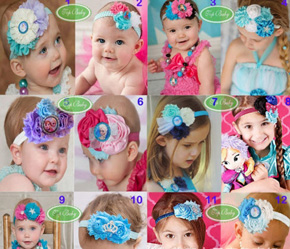 Băng đô thun bé gái chủ dề Frozen, công chúa Elsa. free size bé 6 tháng đến 6 tuổi, chất liệu mềm mại, xinh xắn