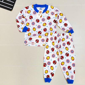 Bộ thun cotton tay dài in người nhện spiderman. size 1-7t, bé 10-24kg, vải thun coton mềm mại, co dãn nhẹ, cho bé giấc ngủ ngon, Việt Nam
