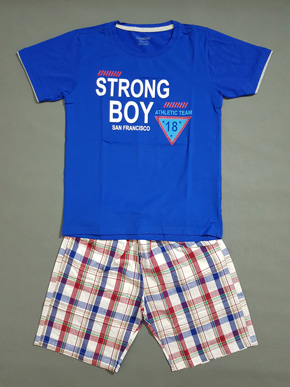 Bộ áo thun cotton quần caro size đại cồ Strong Boy cho bé trai lớn. size 14-22. bé 40-65kg, áo thun cotton 4 chiều mềm mại , co dản, quần caro nam tính cho con trai lớn mạnh mẽ và tự tin. Việt Nam