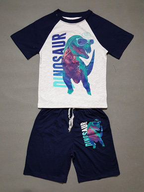 Bộ thun cotton mát mẻ tay ráp lăng in họa tiết khủng long thể thao cho bé trai. * size 6-8 đến 14-16, bé từ 23-55kg</Br>
* thun cotton mềm mại, mỏng vừa mát nhẹ,  hàng lên từ chất liệu hàng xuất, co dãn thấm mô hôi </Br>
* Họa tiết khủng long, bóng chày, cá mập,,, kiểu dáng thể thao cho bé </Br>
* ở nhà đi học đi chơi, đi đâu cũng tiện lợi, năng động tự tin cho con trai </Br>
bảng size tham khảo : </Br>
6-8: 22-26kg </Br>
8-10: 27-32kg </Br>
10-12: 33-38kg </Br>
12-14: 39-45kg </BR>
14-16: 45-55kg