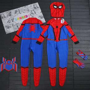 Bộ thun hóa trang cosplay người nhện spiderman kèm mặt na bao tay cực ngầu bé trai. size 3-12t, bé 11-37kg </Br>
Chất liệu : </Br>
 Thun lạnh Hàn Quốc 100% co giãn 4 chiều, mịn mát </Br>
 Hình in : in 3D full 2 mặt trước sau , sắc nét bền màu, không nứt hình , sử dụng mực của NHẬT đạt tiêu chuẩn quốc tế, không làm hại đến làn da của trẻ nhỏ.</Br>
 Mặt nạ "full face" in 3D mỏng mịn, co dãn tạo sự thoải mái cho bé thỏa thích COSPLAY.</Br>
bộ gồm 1 áo cospay liền thân, vải mềm nhẹ nên bé dễ dàng di chuyển, 1 mat nạ và 1 bộ bao tay</Br>
bảng size tham khảo </Br>
3: 10-13kg
4: 13-15kg </BR>
5: 14-17kg </Br>
6: 16-19kg </Br>
7: 19-22kg </Br>
8: 22-25kg </Br>
9: 25-28kg </Br>
10: 28-31kg </Br>
11: 31-34kg </Br>
12: 34-38kg
