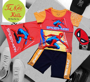 Bộ thun cotton người nhện spiderman kèm mặt nạ và khăn choàng bay bay cho bé trai. size 3-10 tương ứng bé 13-30kg </Br>
Chất vải thun cotton 4 chiều phối thun lạnh Hàn Quốc, mềm mát, thấm hút mồ hôi, co dãn , thoải mái cho bé khi mặc </Br>
* bộ gồm 1 áo, 1 quần 1 khăn choàng và 1 mặt nạ spiderman cho bé ( không có nón giày) </Br>
bảng size tham khảo </Br>
3: 11-14kg </Br>
4: 13-15kg </Br>
5: 15-17kg </Br>
6: 17-19kg </Br>
7: 19-22kg </Br>
8: 22-25kg </Br>
9: 25-28kg </Br>
10: 27-31kg
