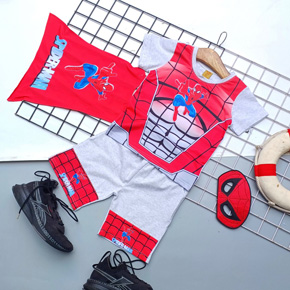 Bộ thun cotton người nhện spiderman kèm mặt nạ và khăn choàng bay bay cho bé trai. size 3-10 tương ứng bé 13-30kg </Br>
Chất vải thun cotton 4 chiều phối thun lạnh Hàn Quốc, mềm mát, thấm hút mồ hôi, co dãn , thoải mái cho bé khi mặc </Br>
* bộ gồm 1 áo, 1 quần 1 khăn choàng và 1 mặt nạ spiderman cho bé ( không có nón giày) </Br>
bảng size tham khảo </Br>
3: 11-14kg </Br>
4: 13-15kg </Br>
5: 15-17kg </Br>
6: 17-19kg </Br>
7: 19-22kg </Br>
8: 22-25kg </Br>
9: 25-28kg </Br>
10: 27-31kg
