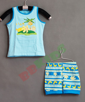 Bộ thun mùa hè thiên nhiêu diệu kỳ, . size 95,100,110,120,130,140 bé từ 12-30kg, thun cotton 100%, co giãn 4 chiều, thoáng mát, tạo hình thêu bãi biển mùa hè
