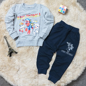 Bộ thun tay dài bé trai in chó cứu hộ Paw Patrol . size 1-7t, bé 10-25kg, thun cotton 4 chiều co dãn, hình in chó cứu hộ cho bé trai, Việt Nam