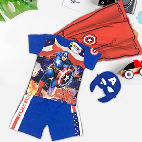 Bộ thun bé trai đội trưởng Mỹ captain America kèm khăn choàng mặt nạ nhỏ và đại. ize 3-15t, bé 12-40kg, thân trước thun cotton lạnh Hàn Quốc mát rượi, hình in 3D sắc nét, quần thun cotton co dãn thoải mái, kèm khăn choàng siêu nhân  captain Amerca và mặt na cho bé, </Br>
Sản phẩm thích hợp làm quà tặng cho bé trai quốc tết thiếu nhi, lễ tết, Haloween, giáng sinh... hay đơn giản mặc ngày thường. Samkids Việt nam
