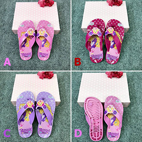 Dép Thái Lan hoạt hình công chúa tóc mây  Rapunzel cho bé gái. size 30,31,32 bé từ 2-5 tuỗi, chất liệu nhựa dẻo mềm mại, chắc chắn , họa tiết công chúa và chấm bi xinh xắn cho bé gái, Thái Lan