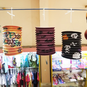 Lồng đèn giấy xếp cho lễ hội hóa trang haloween. kích cỗ 30cm*15cm. lồng đèn xếp giấy cho lễ hội haloween