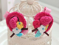 Kẹp tóc nón len. free size bé 1 tuổi trở lên