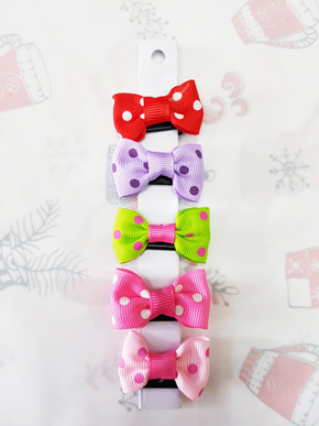 Combo 5 kep nơ chấm bi cho bé gái nhỏ ít tóc. freesize bé 6 tháng đến 2 tuổi, thiết kế đặc biệt dành riêng cho bé gái nhỏ ít tóc, thích làm điêu, chụp hình, mềm mai, họa tiết bi dễ thương,