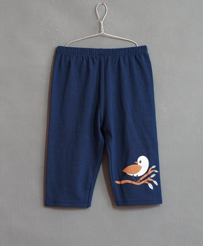 Quần legging bé gái in chim non. size 1,2,3,4,5,6,7,8,9,10 bé 9-25kg, thun cotton 4 chiều, họa tiết chim non trên cành cây xinh xắn

