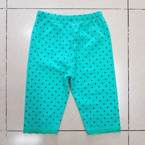 Quần legging lửng chấm bi bé gái. size 1-10t, bé 9-25kg, vải thun cotton chấm bi mềm mại, co dãn tốt, dễ thương cho bé gái nhỏ, Việt Nam