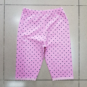 Quần legging lửng chấm bi bé gái. size 1-10t, bé 9-25kg, vải thun cotton chấm bi mềm mại, co dãn tốt, dễ thương cho bé gái nhỏ, Việt Nam