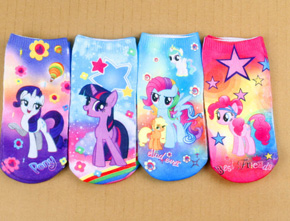 Set 2 đôi vớ ngựa little pony bé gái. free size bé 3-8 TUỔI hình chú ngựa dễ thương, 