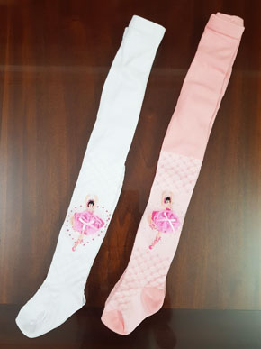 Vớ( tất ) quần len công chúa mùa ba lê xinh xắn và ấm áp . size S, M, L bé 12-20kg, chất liêu len cotton mềm mại, ấm áp, co dãn tốt, hình công chúa múa  ba lê cực xinh cho bé gái