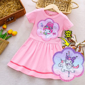 Đầm thun cotton mềm mát vuốt kim sa đổi màu kuromi cho bé gái. size 110,120.130,140 tương ứng bé 14-26kg </Br>
Vải thun cotton 100%, co dãn 4 chiều,mềm mịn, thoáng mát, mướt tay, thấm mồ hôi </Br>
* siêu phẩm vuốt kim sa hình kuromi và thỏ xinh ( đổi màu và đồi hình ) mà bé yêu thích </BR>
* From đầm xòe nhẹ, dễ mặc, hàng QC loại 1, 100% như hình </Br>
bảng size tham khảo </Br>
110: 13-16kg </Br>
120: 16-19kg </Br>
130: 19-23kg </Br>
140: 23-26kg