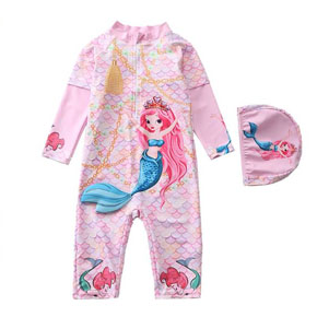 Đồ bơi liền thân tay dài chống nắng nàng tiên cá 3d ngọt ngào bé gái. size  XL, 2XL 3XL. 4xl, 5xl  tương ứng bé gái 16-35kg, </Br>
* vải thun polyester chuyên dụng đồ bơi, co dãn tốt, mềm mại, chống nắng </Br>
* Mẫu liền thân áo tay dài quần lửng, dây kéo trước tiện lợi, dễ mặc </Br>
* màu sắc ngọt ngào, họa tiết nàng tiên cá hình 3d nổi đáng yêu cho bé gái </BR>
* bộ bao gồm 1 đồ bơi và nón bơi </Br>
* bé đi biển, đi bơi, đều tiện lợi , hàng QC loại 1 cao cấp, 100% như hình </Br>
bảng size tham khảo </Br>
XL: 15-18kg </Br>
2XL: 19-23kg </Br>
3XL: 23-26kg <Br>
4XL: 27-30kg </Br>
5XL: 30-34kg
