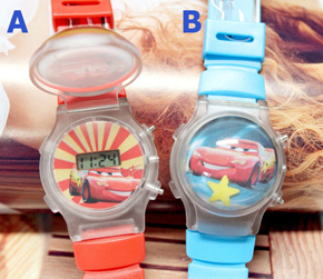 Đồng hồ bé trai xe hơi MC Queen chớp đèn. free size cho bé 3-10 tuổi, hàng TQXK , có đèn và nắp bảo vệ, dành cho bé mê xe hơi </Br>
Có gì đặc biệt trong mẫu đồng hồ này ? </Br>
* Mặt tròn, dường kính mặt 28cm,  bề ngang dây 16cm, đục lỗ sẵn </Br>
* Có nắp bảo vệ, có đèn chớp sáng </Br>
* Kiểu đồng hồ diện tử chạy số, bé nhỏ cũng có thể xem ạ
* họa tiết hoạt hình mà các bé yêu thích như spiderman, elsa, mc queen, paw patrol, peppa, pony... </Br>
* Món quà nhỏ đáng yêu cho các bé dịp sinh nhật, lễ hội, làm phần thưởng cho bé </Br>
* sản xuất tại TQ ạ, mẫu này shop không bảo hành, nhưng sẽ kiểm tra kỹ truoc khi giao