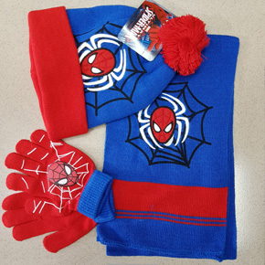Bộ nón len khăn len bao tay len người nhện spiderman. freeize bé 5-12 tuổi, vải len dệt dày dặn, co dãn, ấm áp, họa tiết người nhện Spiderman siêu ngầu cho bé trai, hàng len Quảng Châu 100% dep y hình
