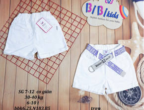 Quần kaki trắng lật lai co dản kèm dây nịt cho bé gái đi chơi di múa. size 7-12 cho bé 20-32kg </br>
Chất liệu kaki co dãn, lật lai, kèm nịt cho bé gái đi chơi di múa </br>
bảng size tham khảo </br>
7: 20-23kg </br>
8: 22-25kg </br>
9: 25-27kg </br>
10: 27-29kg </br>
11: 29-31kg </br>
12; 31-33kg
