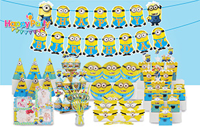 Bộ phụ kiện trang trí sinh nhật chủ đề MINIONS. 