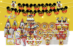 Bộ phụ kiện trang trí sinh nhật chủ đề chuột MICKEY. 