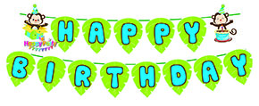 DÂY HAPPY BIRTHDAY CHỦ ĐỀ TUỔI THÂN-KHỈ XANH. 