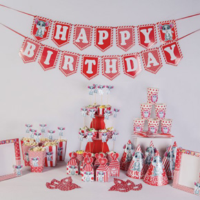 Set sinh nhật chủ đề tuổi Tý - Chuột. 