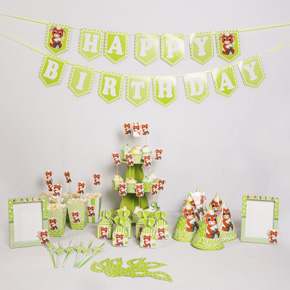 Set sinh nhật chủ đề tuổi Sửu - Trâu. 