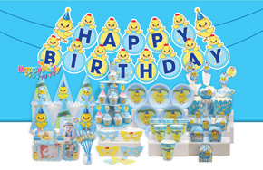 Set sinh nhật chủ đề tuổi Dậu - Gà Xanh. 