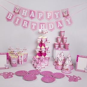 Set sinh nhật chủ đề tuổi Hợi - Heo. 