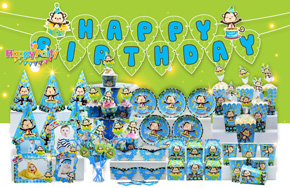 Set sinh nhật chủ đề tuổi Thân - Khỉ xanh. 